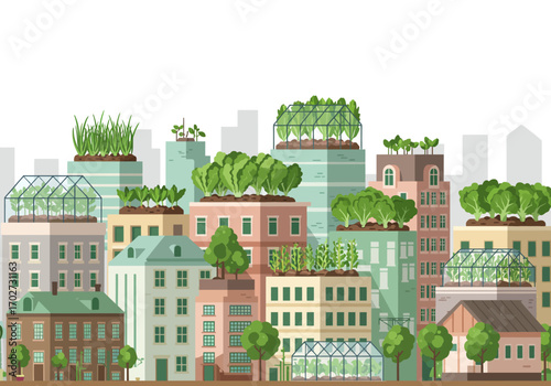 Urban Green Spaces: Rooftop Gardens and City Farming.