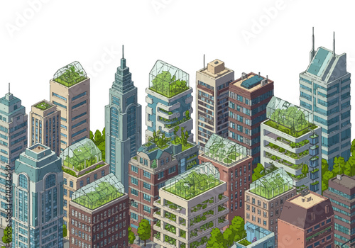 Green Roofs and Urban Greenery in Cityscapes.