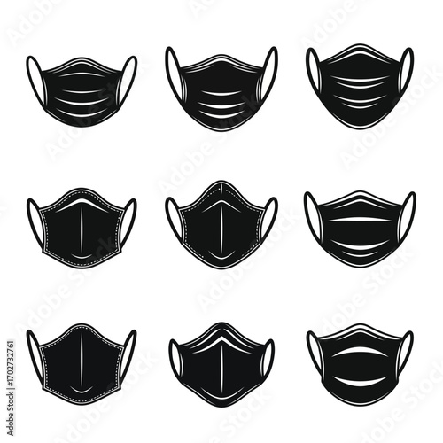 Collection of Protective Face Masks for Safety and Prevention