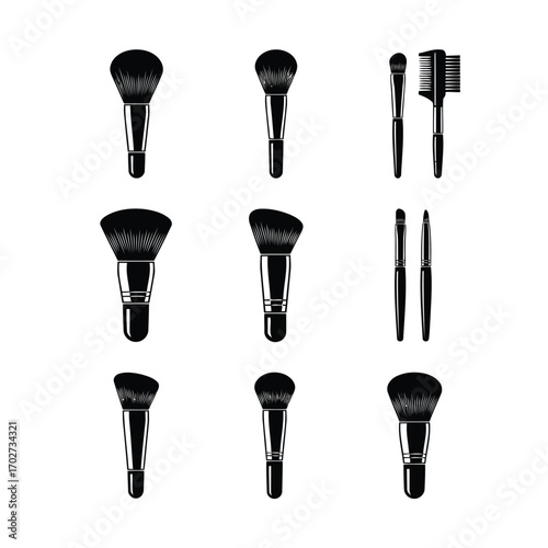 Makeup Brushes Collection Essential Tools for a Flawless Finish