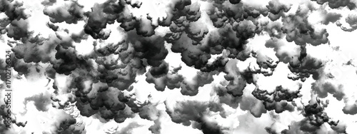 Stormy turbulent sky with dense atmospheric formations for dramatic design