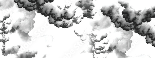 Dramatic atmospheric formation of clouds creating a powerful visual effect