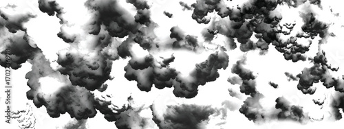 Ominous cloudscape background symbolizing stormy weather and turbulence