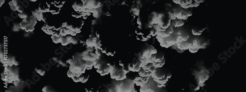 Dramatic black and white storm cloud texture for moody atmospheric design