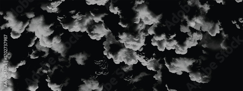 Moody dark cloudscape forming dramatic layers in a turbulent sky background
