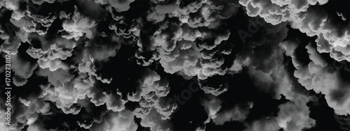Dense cloud formation illustrating the power and energy of turbulent weather