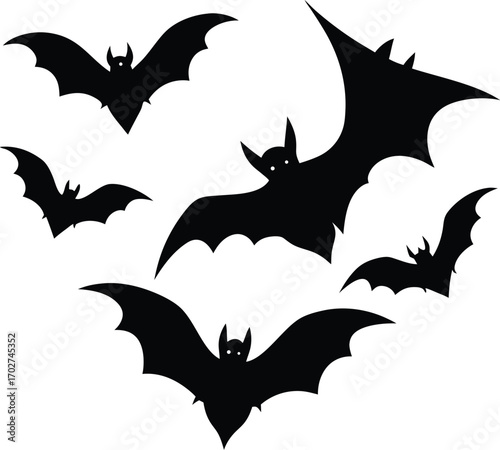 halloween bat and bats