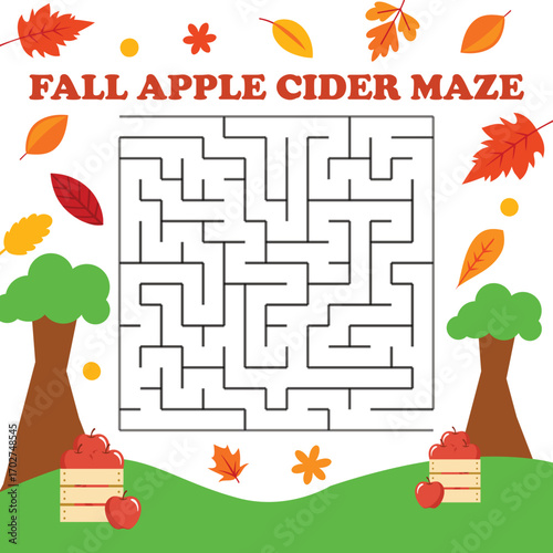 Fall Apple Cider Maze