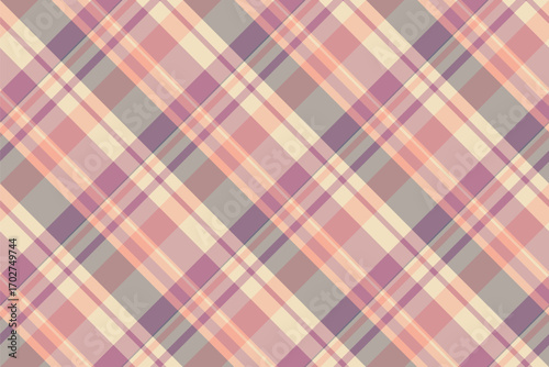 Elegant plaid pattern with pastel hues. Versatile for backgrounds, textiles, or adding a touch of vintage charm to designs. Cozy, warm and inviting feel.