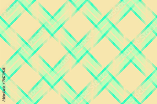 Classic plaid pattern in soft teal and beige. Versatile texture for backgrounds, textiles, or design elements. Evokes vintage, comfort and stylish charm.