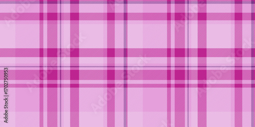 Choose vector tartan plaid, covering seamless fabric background. Scenery check texture pattern textile in magenta and light colors.