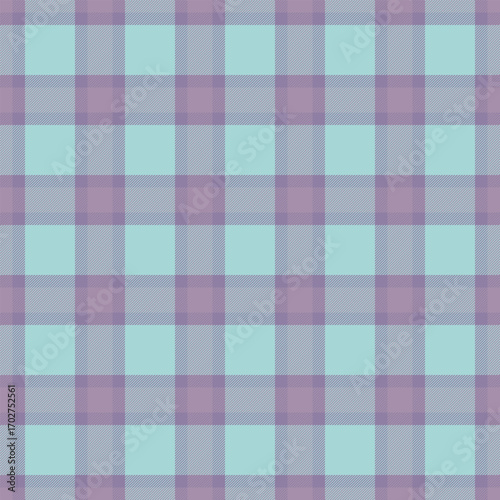 Weave vector check seamless, choice plaid pattern background. Stationary tartan fabric textile texture in pastel and light colors.