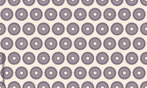 Elegant, repeating pattern of stylized sunbursts on a creamy background.  Perfect for textile design, website backgrounds, or adding a touch of sophisticated geometry to your projects.
