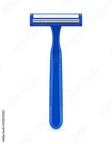 Blue disposable razor