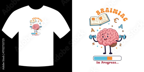 Brainiac: a design about brain activity and concept.
