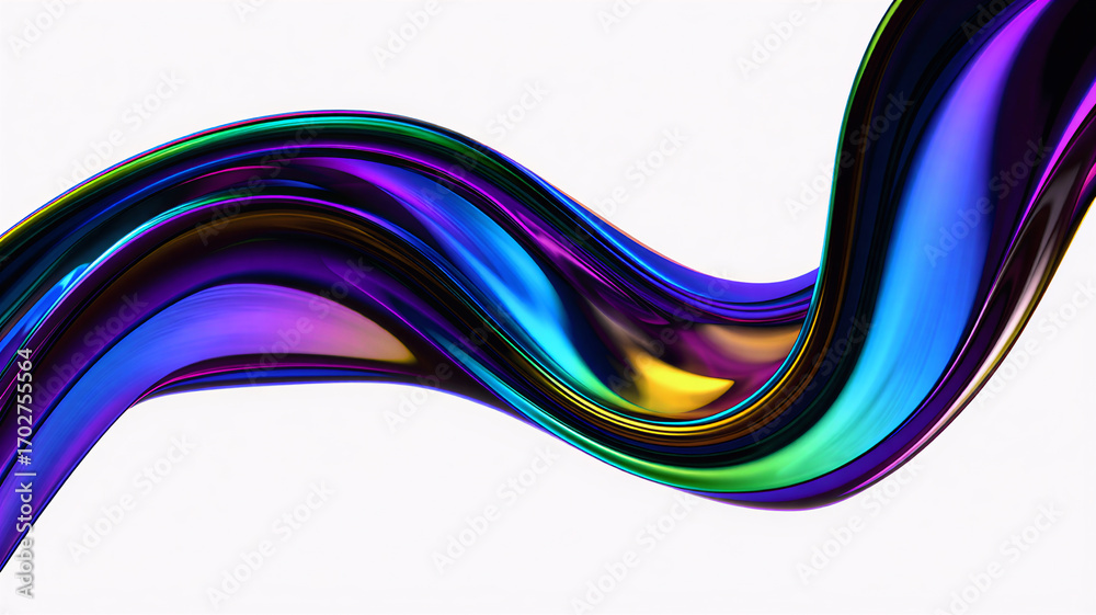 Fototapeta premium Vibrant Colorful Abstract Swirl