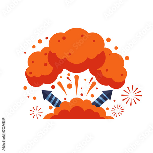 Fireworks Explosion Celebration Burst.