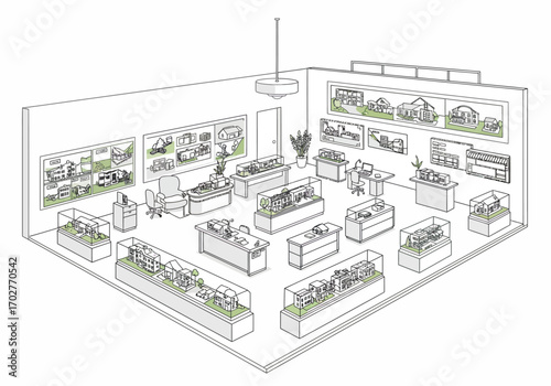 Detailed Store Interior Design Showcase.