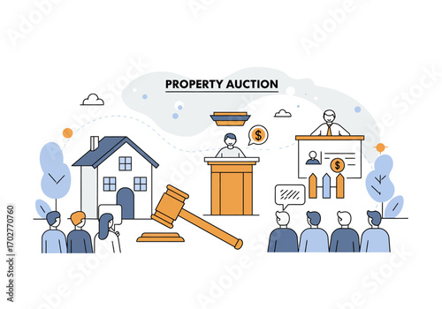 Real Estate Property Auction Bidding Process.