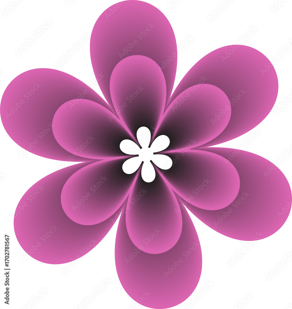 Fototapeta premium pink floweDesign – Elegant Floral Illustration for Decoration, Background, and Print