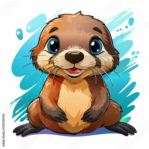 Niedliches Otterbaby