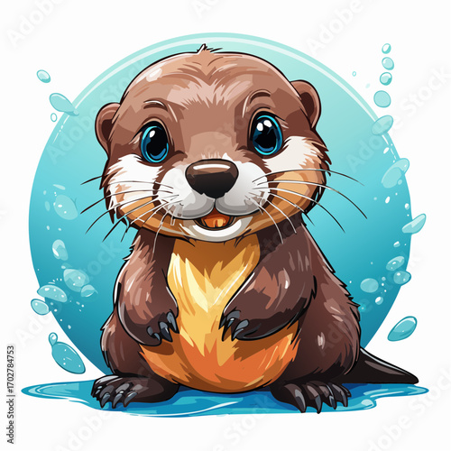 Niedliches Otterbaby