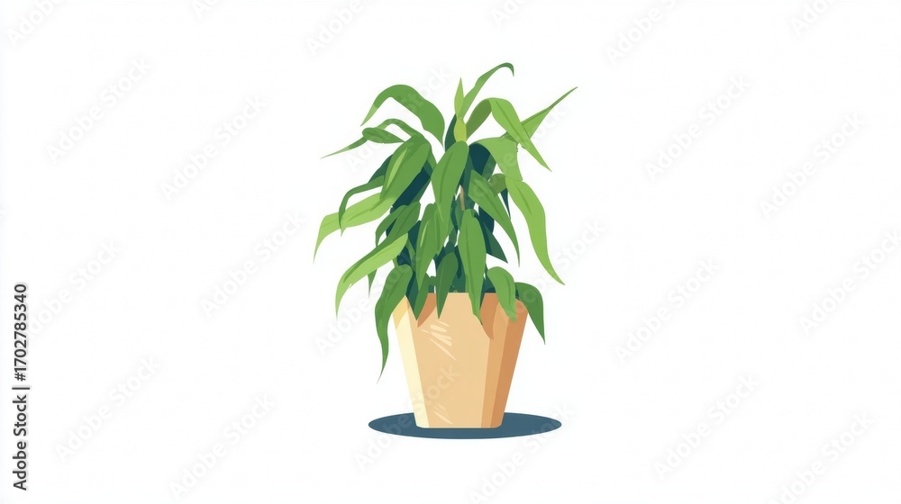 Fototapeta premium Fresh herbal rosemary plant in a small potted flowerpot for home garden decoration