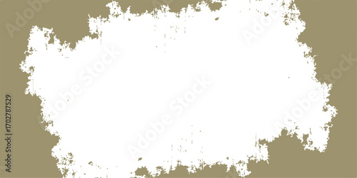 Abstract grunge background with a vintage decorative frame for text, featuring a messy splatter and ink splat design