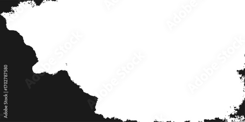 Vector maps of Canada, Poland, and Austria with highlighted countries on a vintage paper with a torn border and grunge texture