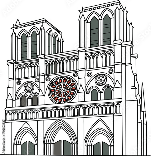 Church of the Holy Sepulchre, Florence Cathedral, and Notre Dame Basilica are famous European religious gothic architecture landmarks