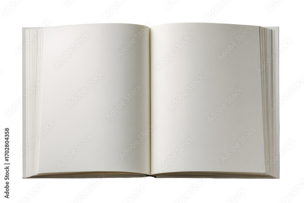 Naklejka premium Open book, blank pages (1)