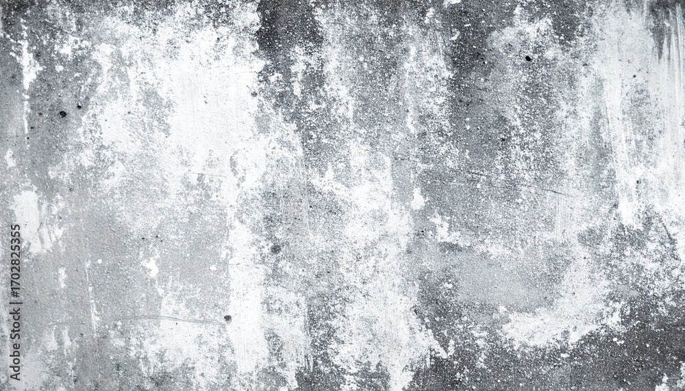 Obraz premium Abstract monochromatic background of a distressed concrete wall with a unique grunge texture and peeling paint