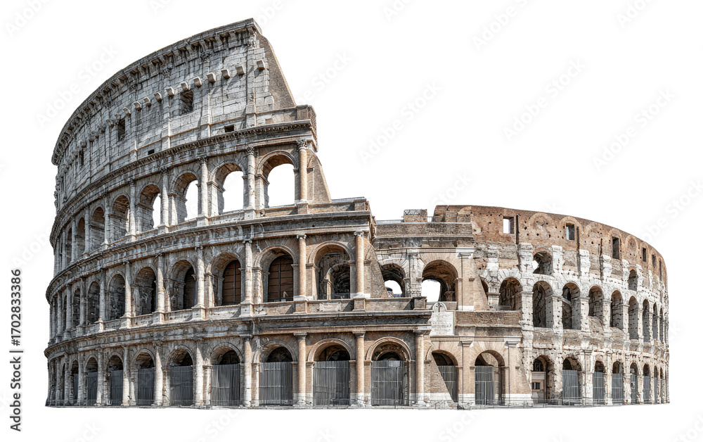 Obraz premium Ancient Roman Colosseum, full exterior view