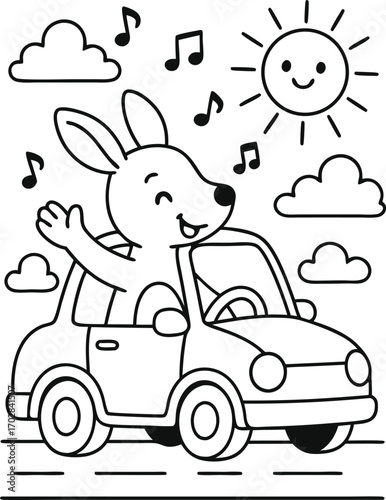 kangaroo coloring page 30.eps