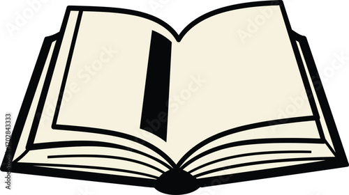 open book ,open book icon symbolize the freedom to read, write, and express ideas without censorship, representing intellectual liberty. 