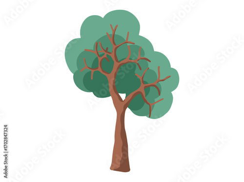 Tropical Jungle Plant Background Illustration