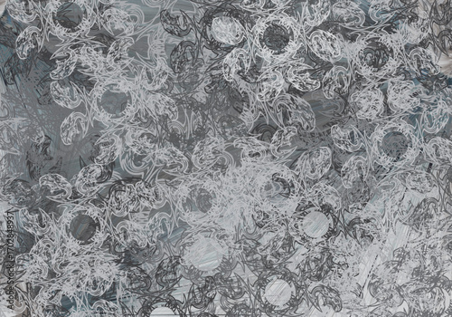 Textured backdrop created by eagle head for camouflage umiform or dynamic posters. 
Chaotic gray bird motifs for backgrouds or textures, business concepts, covers, interiors, tiles, prints, wallpapers