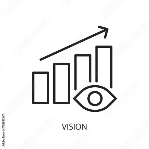 Vision thin line vector icons.