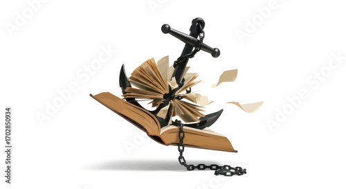Knowledge anchors the soul a composition of learning, resilience, and exploration