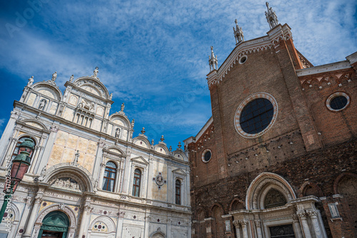 Venice and its beautiful buildings and canals in the summer