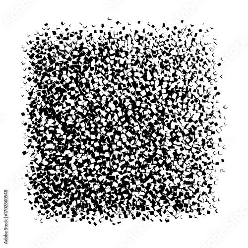 Abstract black and white scattered squares pattern background vector illustration design element graphic art 100