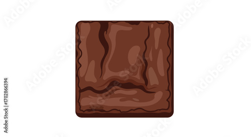 Decadent Chocolate Brownie Square, Soft Fudgy Center, Rich Cocoa Delight, Dessert Delight, Perfect Indulgence for Sweet Tooth, Foodie Favorite,