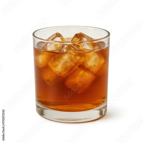 Wallpaper Mural Iced black coffee in clear glass with ice cubes — bold and refreshing flavor, isolated on transparent background Torontodigital.ca