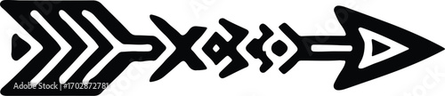 Tribal Arrow Design Element