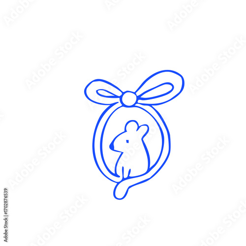 Smiling face with a heart, simple emoticon graphic