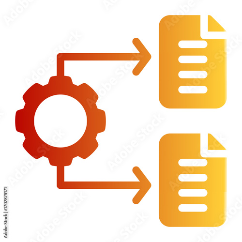 Link Data Synchronization Merge (Glyph Gradient Style)