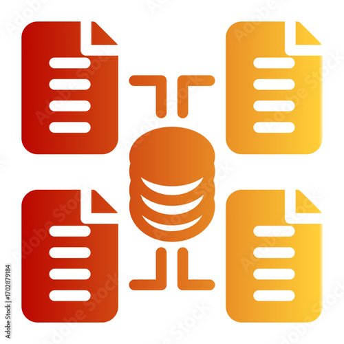 Analytics Databank Visualization (Glyph Gradient Style)
