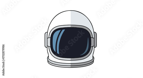 Isolated Astronaut Helmet on White Background: A Symbol of Space Exploration and Dreams of Interstellar Travel