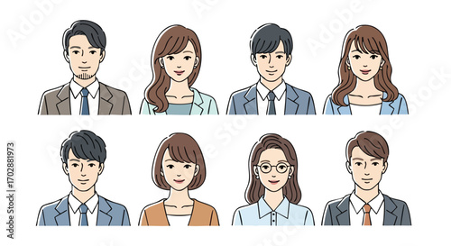 Professional diverse team portraits showcasing modern business people ready for success and collaboration