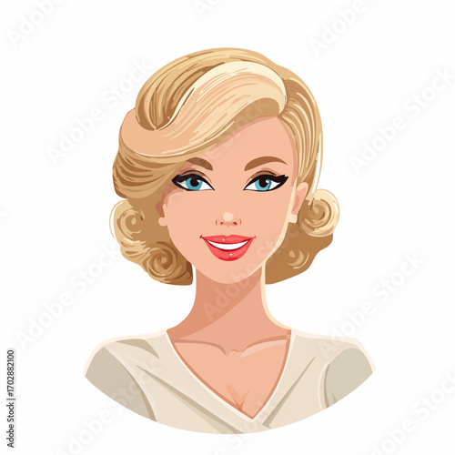 Retro Frauenportrait
